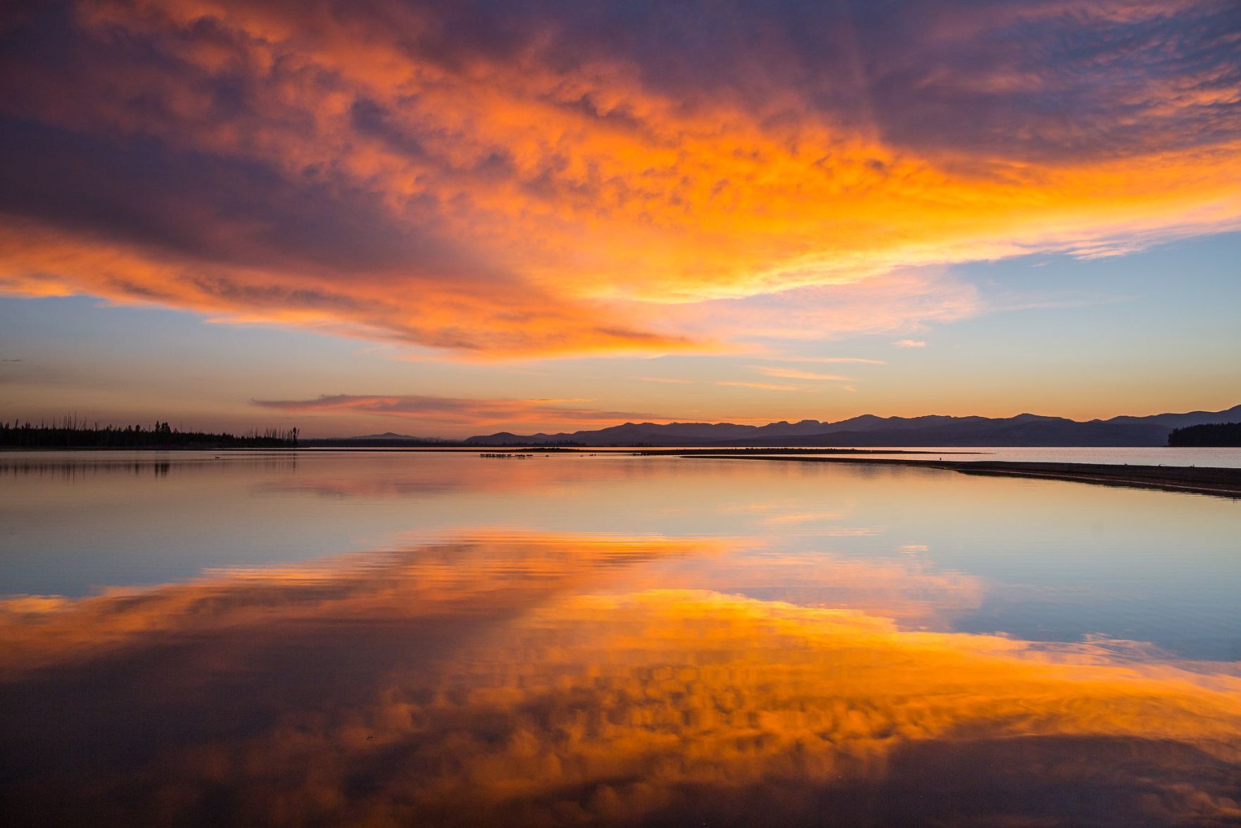 Yellowstone Lake sunrise